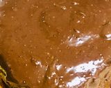 A picture of step 7 of Decadent checkers cake in microwave.