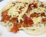 A picture of step 4 of Filipino Sweet-Style Meaty Spaghetti.