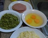 A picture of step 1 of Ham Cups with Filling.