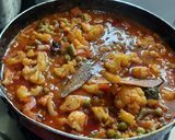 A picture of step 7 of Mix vegetables spicy korma.