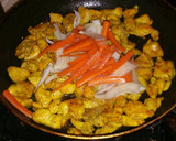 Foto del paso 5 de la receta: Tabulé y pollo al curry con coco