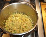 A picture of step 4 of Quinoa with capers and olives.