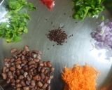 A picture of step 2 of Cowpeas Flaxseed salad.