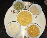 A picture of step 1 of Moong dal instant Dosa-Pesarattu Dosa.