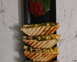 A picture of step 7 of Spinach Corn grilled Sandwich with Arrowroot flour and White Butter.