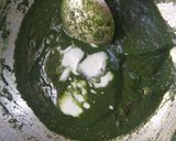A picture of step 6 of Palak paneer.