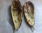 Foto del paso 6 de la receta: Berenjena rellena de zaramandoña con bacalao