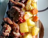 Pas rețetă Ceafă de porc cu legume la cuptor 7 fotografie