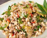 Hình bước làm 2 của món Nấm đậu xào khế xanh