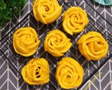 Foto langkah ke 10 dari resep Bakpao Bunga Labu Kuning Isi Cokelat.