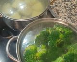 Foto del paso 1 de la receta: Brócoli con patata, pollo y bechamel al horno