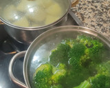 Foto del paso 1 de la receta: Brócoli con patata, pollo y bechamel al horno