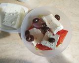 A picture of step 6 of Greek Village Salad (Horiatiki).