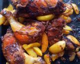 A picture of step 5 of Grilled chicken with potatoes.