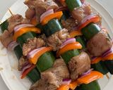 A picture of step 4 of Chicken Souvlaki with Vegetables and Quick Tzatziki.