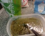 Foto del paso 1 de la receta: Bizcochitos de té matcha en un abrir y cerrar de ojos