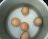A picture of step 2 of Moi moi and brown pap.