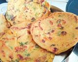 A picture of step 5 of Healthy Tasty Masaledar Vegetable High Protein Oats Chilla.