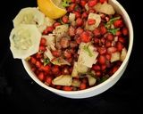 A picture of step 3 of Pomegranate Salad.