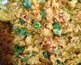 A picture of step 5 of Daliya pulav.