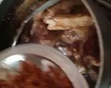 A picture of step 3 of Mutton Badami qorma.