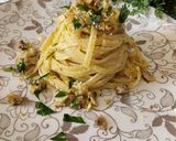 Foto del passaggio 4 della ricetta Tagliolini alle vongole e crema di pistacchio