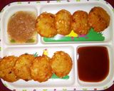 A picture of step 5 of Sabudana vada.