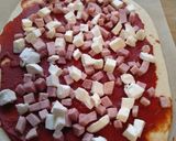Une image de l'étape 3 de Pizza jambon mozza.
