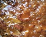A picture of step 8 of Chena and Raw Banana Kofta curry.