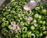 A picture of step 3 of Karela Chips.