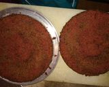 A picture of step 7 of Chocolate Red cake😋.
