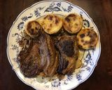 A picture of step 6 of California Farm Lamb Chops with Breaded Squash and Summer Salad.