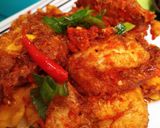 Foto langkah ke 5 dari resep Telor ceplok balado simple.