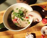 A picture of step 5 of Mushroom Coconut Soup.