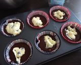 A picture of step 9 of Chocolate Cheese Muffins.