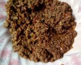 A picture of step 4 of Kadhai keema.