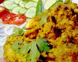 A picture of step 6 of Chicken Tikka in fry Pan🍗😋.