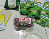 Foto langkah ke 1 dari resep Puding matcha mix 3 lapis.