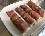 Une image de l'étape 6 de Asperges blanches au jambon cru, guacamole et crème de balsamique.