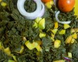 A picture of step 2 of Moringa salad.