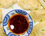 A picture of step 7 of Steamed Chicken Momos.