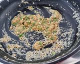 A picture of step 4 of Seekh kabab paratha.