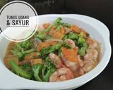 Foto langkah ke 6 dari resep Tumis Udang & Sayur.