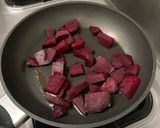 A picture of step 3 of Quinoa Salad with Beetroot and Satay Chicken.