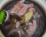 A picture of step 1 of Hot & Sour Soup.