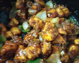 A picture of step 5 of Chilli paneer.