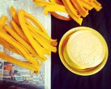 A picture of step 4 of Ribbon Pakoda.