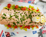 Foto del paso 11 de la receta: Pionono con pollo y rollitos de queso con piña y almendras