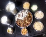 A picture of step 1 of Gundar pak(Gond Pak).