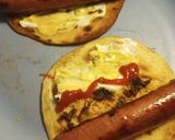 A picture of step 3 of Hotdogs on Fried Tortillas.